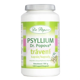 Psyllium Dr. Popova TRÁVENÍ 120 kapslí