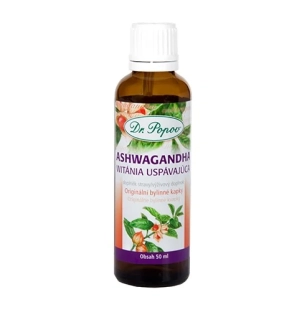 Ashwagandha , originální bylinné kapky, 50 ml Dr. Popov