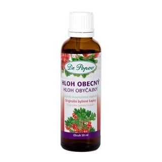 Hloh obecný, originální bylinné kapky, 50 ml Dr. Popov