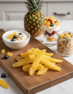 Ananas sušený – plátky 400 g (proslazované)