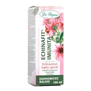 Echinafit® imunita, originální bylinné kapky, 100 ml Dr. Popov