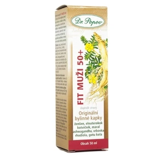 Fit Muži 50+ – originální bylinné kapky 50 ml