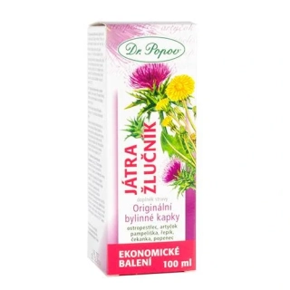 Játra a žlučník – bylinné kapky 100 ml