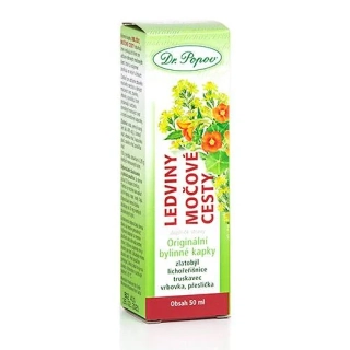 Ledviny – močové cesty, originální bylinné kapky Dr. Popov, 50 ml