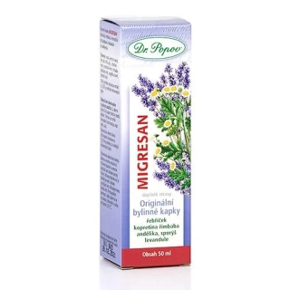 Migresan, originální bylinné kapky, 50 ml