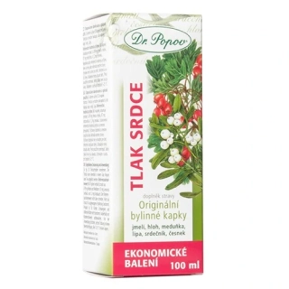 Tlak & Srdce, originální bylinné kapky, 100 ml