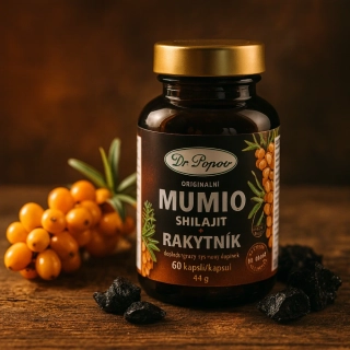 Mumio  s rakytníkem, 60 kapslí Dr. Popov