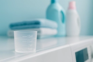 Odměrka na prací gel a aviváž 0–15 ml (jemné dávkování)