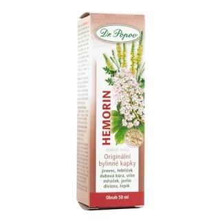Dr. Popov Hemorin – bylinné kapky 50 ml