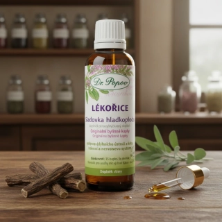 Lékořice, originální bylinné kapky, 50 ml Dr. Popov