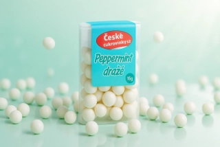 Peppermintová dražé – karton 18×16 g (288 g)