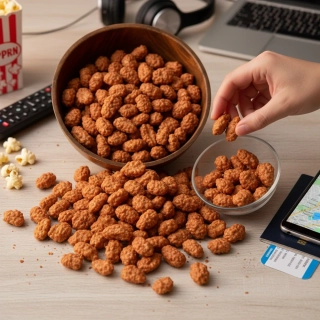 Arašídy v cukru 750 g – dražované arašídy v křupavé cukrové krustě