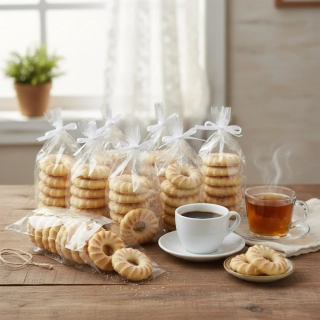 Vaječné věnečky 700 g (7×100 g) – vaječné sušenky obalované cukrem