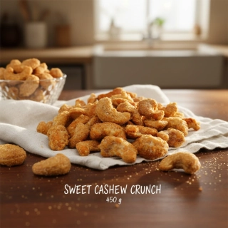 Pražené kešu v cukru 450 g