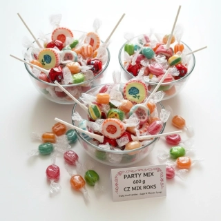 Párty mix 600 g – mix lízátek a bonbonů CZ MIX ROKS