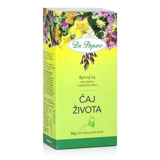 Čaj života – porcovaný bylinný čaj, 20 sáčků (30 g)