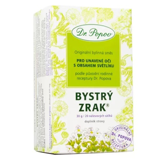 Dr. Popov Oční čaj Bystrý zrak®, porcovaný, 30 g (20 sáčků)