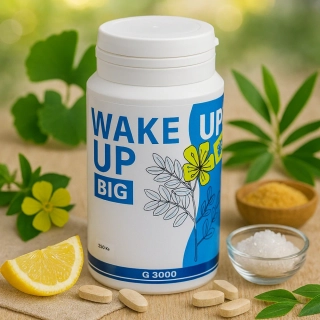WAKE UP! BIG – tablety s kotvičníkem a zeleným čajem (500 ks)