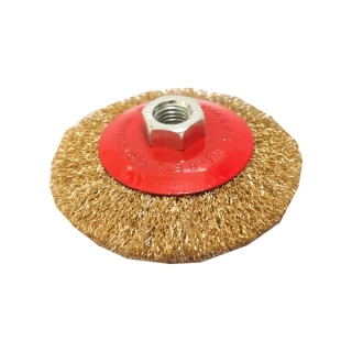 TOPTRADE miskový ocelový kartáč M14 ⌀ 100 mm
