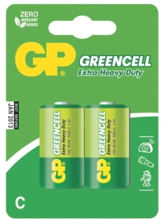 GP Greencell R14 C baterie 1,5 V – blistr 2 ks
