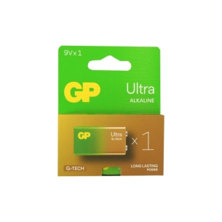 GP Ultra Alkaline 9V baterie 6LF22 (1604), blistr 1 ks