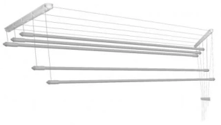 Stropní sušák na prádlo IDEAL, 6 tyčí, 1500 mm